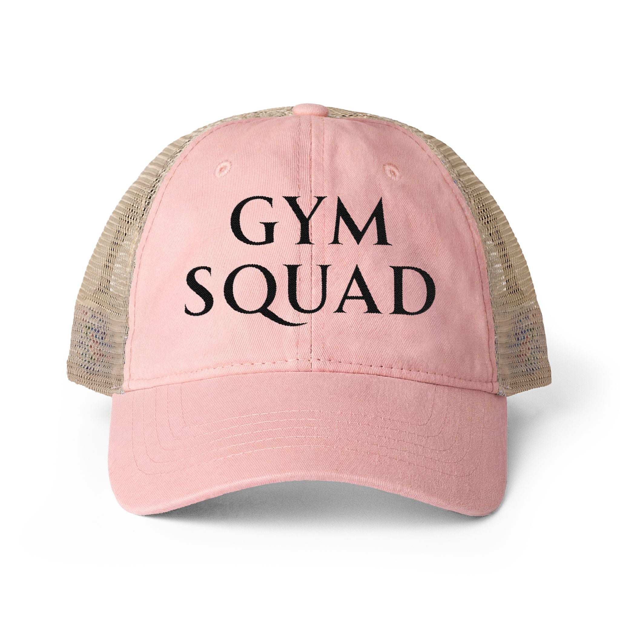 Women's Washed Mesh-Back Cap with  Concealed Ponytail Opening
