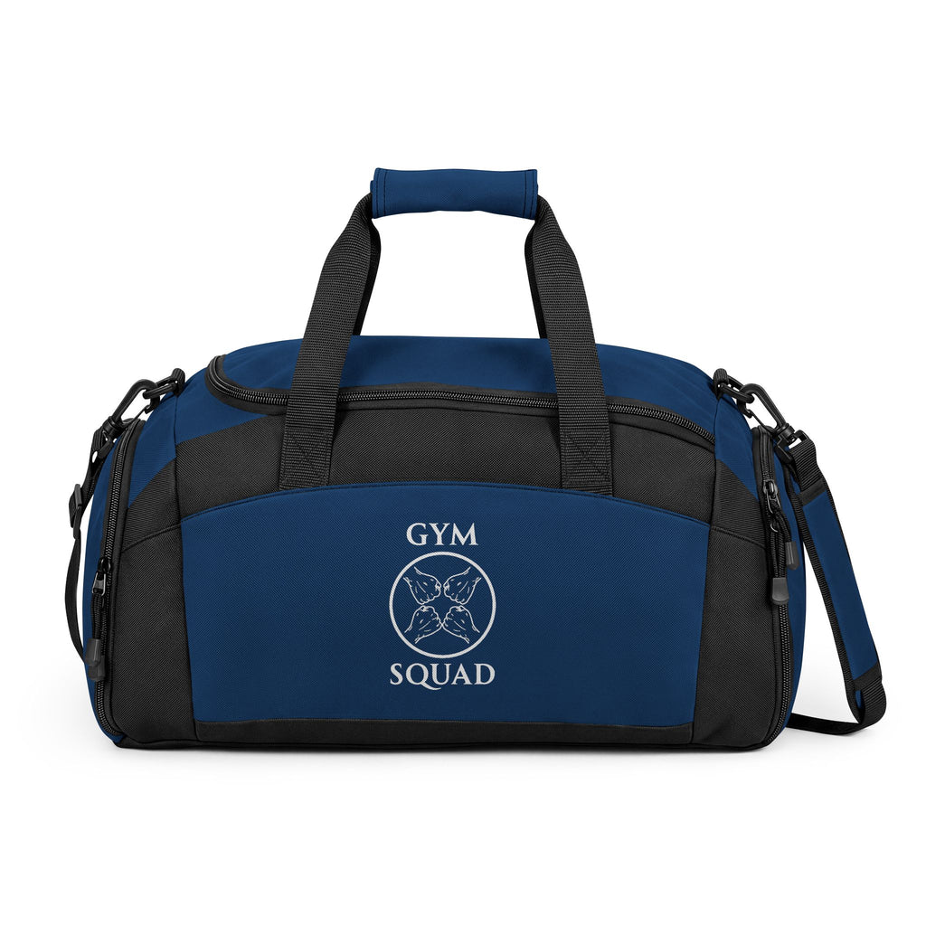 Gym Bag — 'Gym Squad' Embroidered Duffle for Fitness Enthusiasts