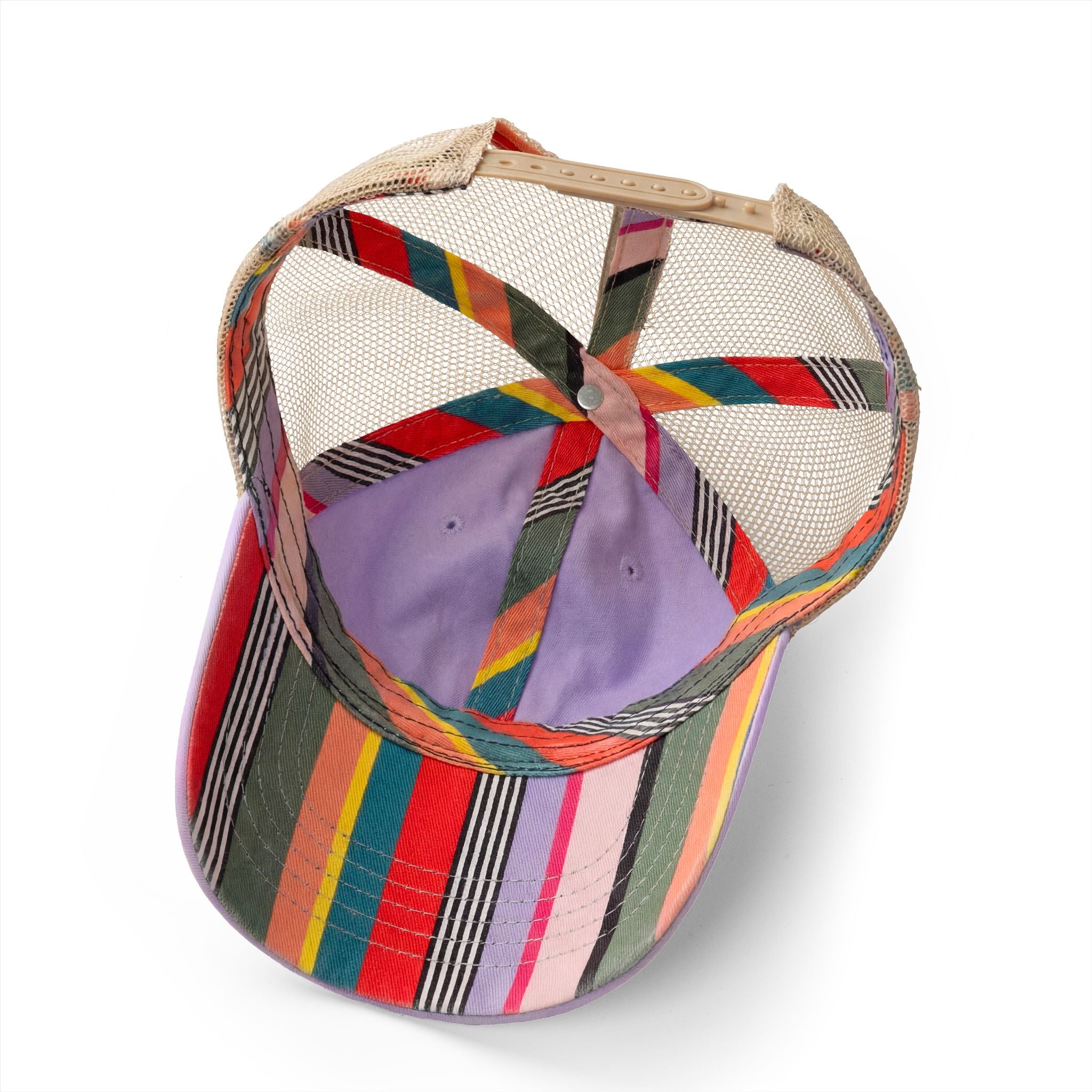 Women's Washed Mesh-Back Cap with  Concealed Ponytail Opening