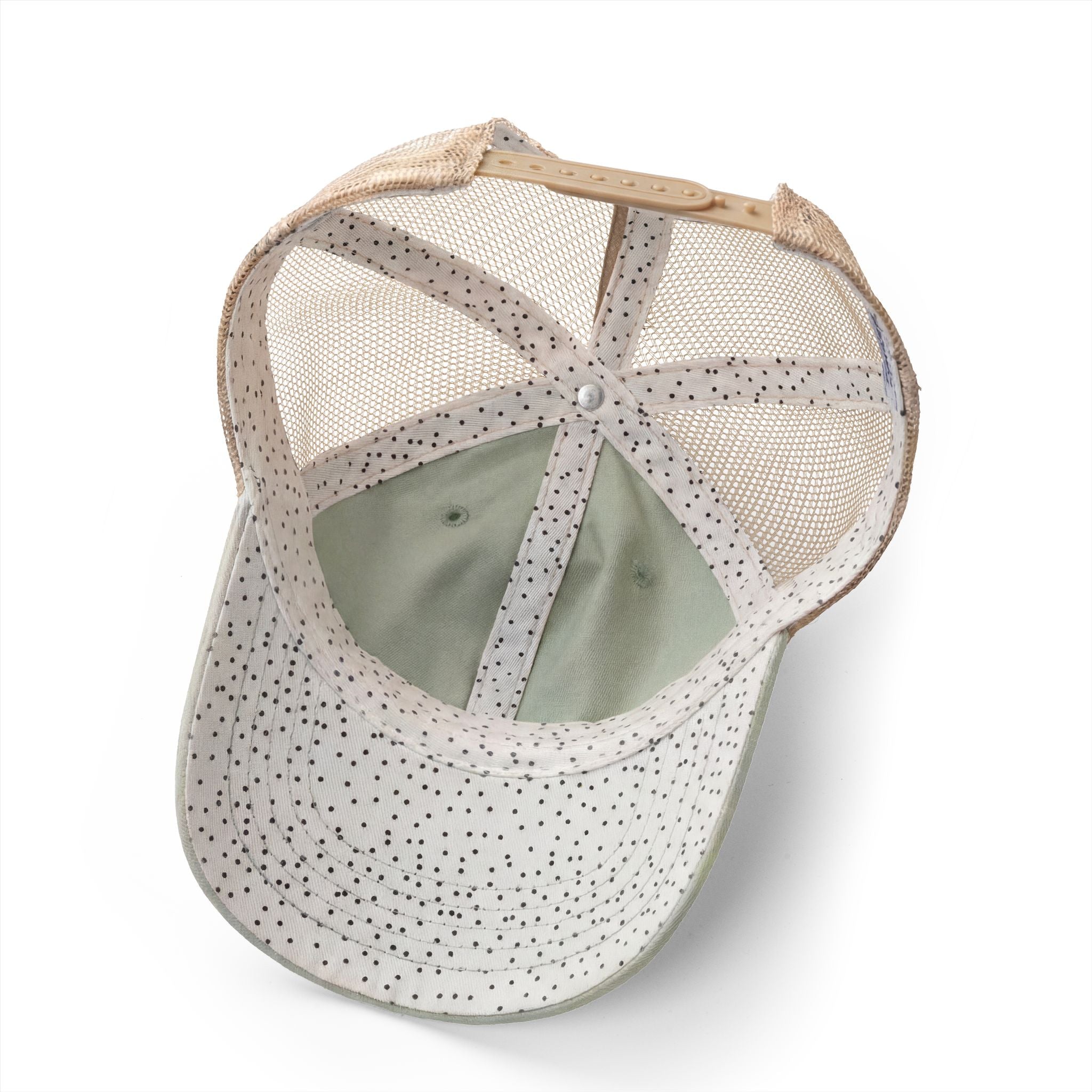 Women's Washed Mesh-Back Cap with  Concealed Ponytail Opening