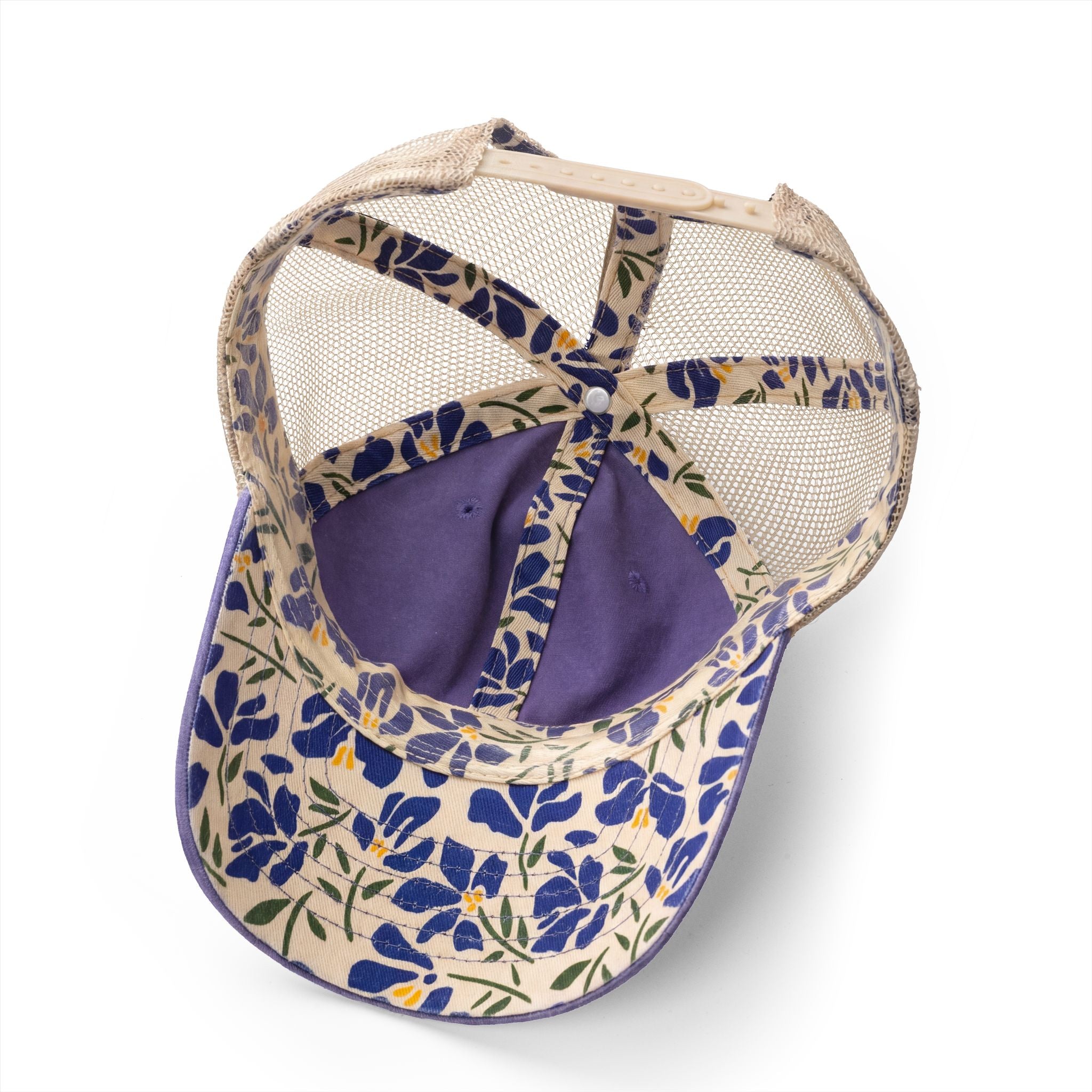 Women's Washed Mesh-Back Cap with  Concealed Ponytail Opening