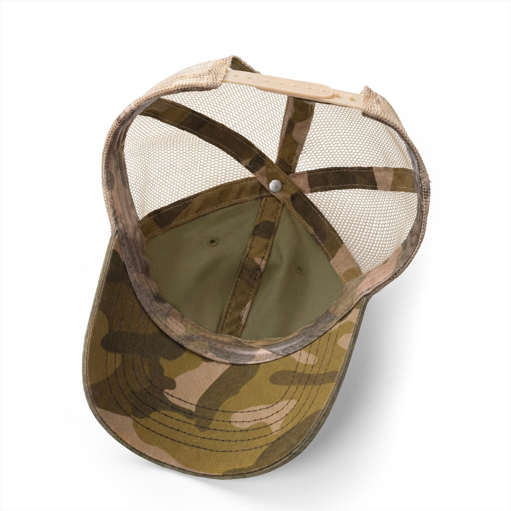 Women's Washed Mesh-Back Cap with  Concealed Ponytail Opening