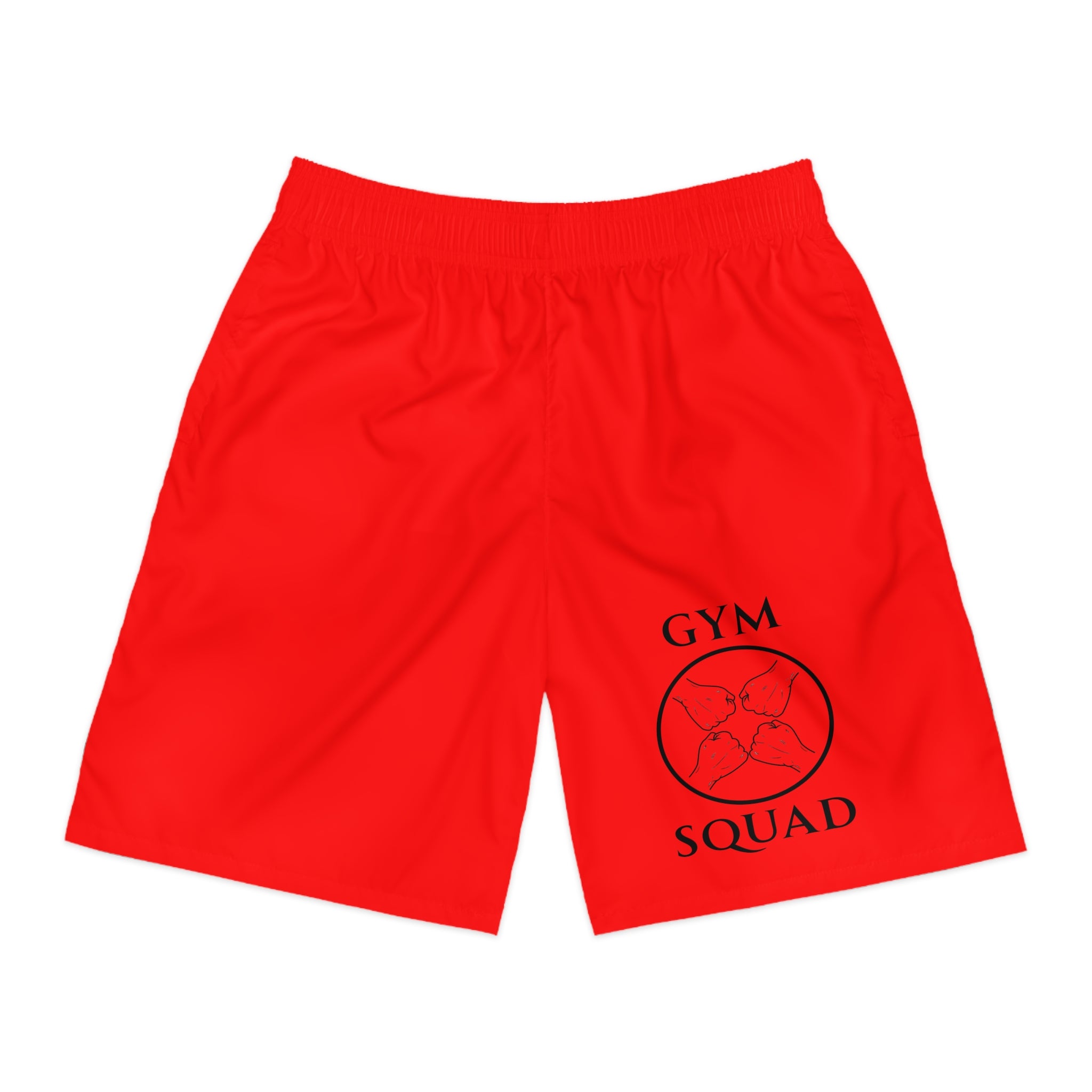 Gym Squad Men's Jogger Shorts – Athletic Workout Shorts with 'Gym Squad' Emblem