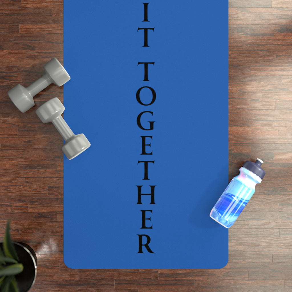 Rubber Yoga Mat — "Gym Squad" Fit Together Vertical Design