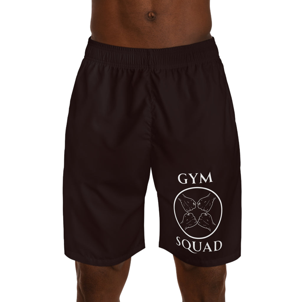 Gym Squad Men's Jogger Shorts – Athletic Workout Shorts with 'Gym Squad' Emblem