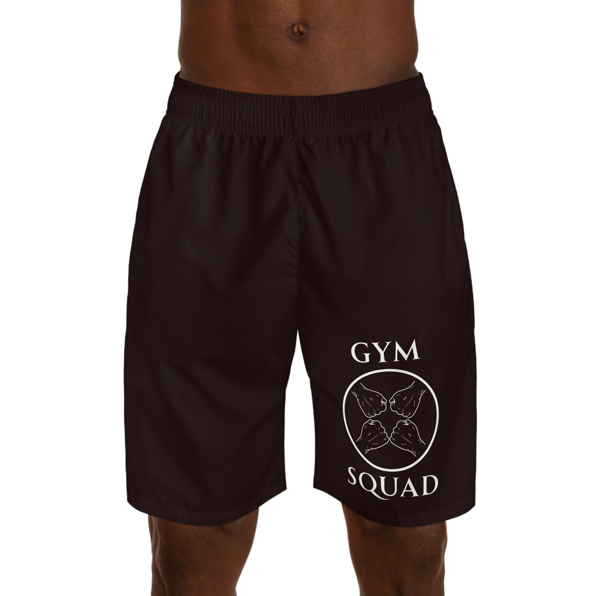 Gym Squad Men's Jogger Shorts – Athletic Workout Shorts with 'Gym Squad' Emblem