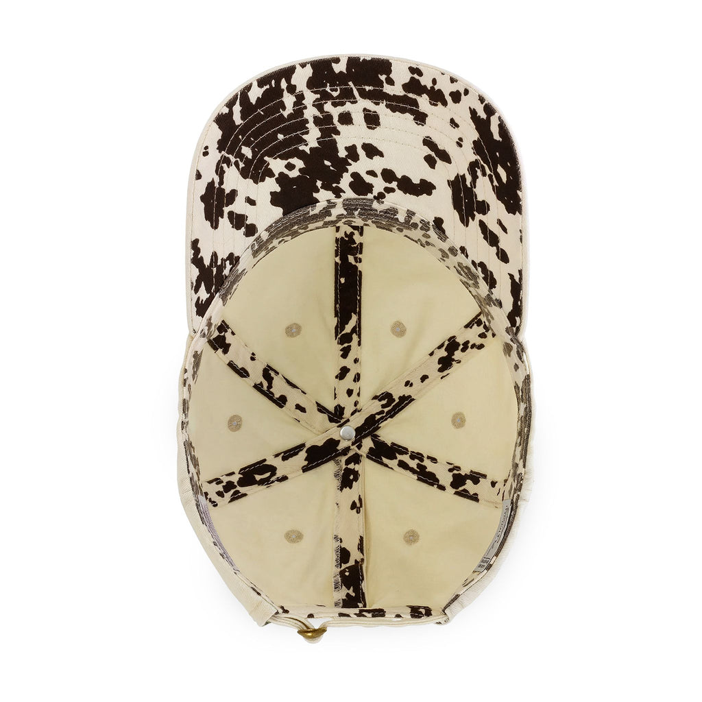 Women's Pigment-Dyed Cap with Fashion Undervisor (Embroidery) with Concealed Ponytail Opening