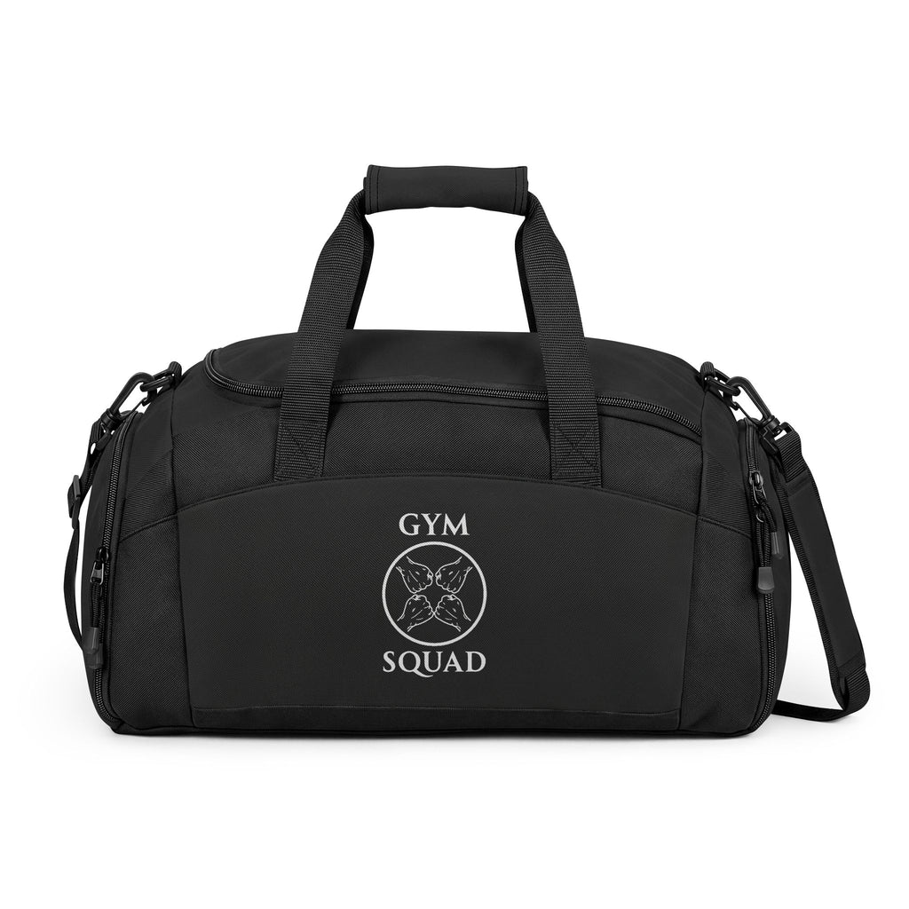 Gym Bag — 'Gym Squad' Embroidered Duffle for Fitness Enthusiasts