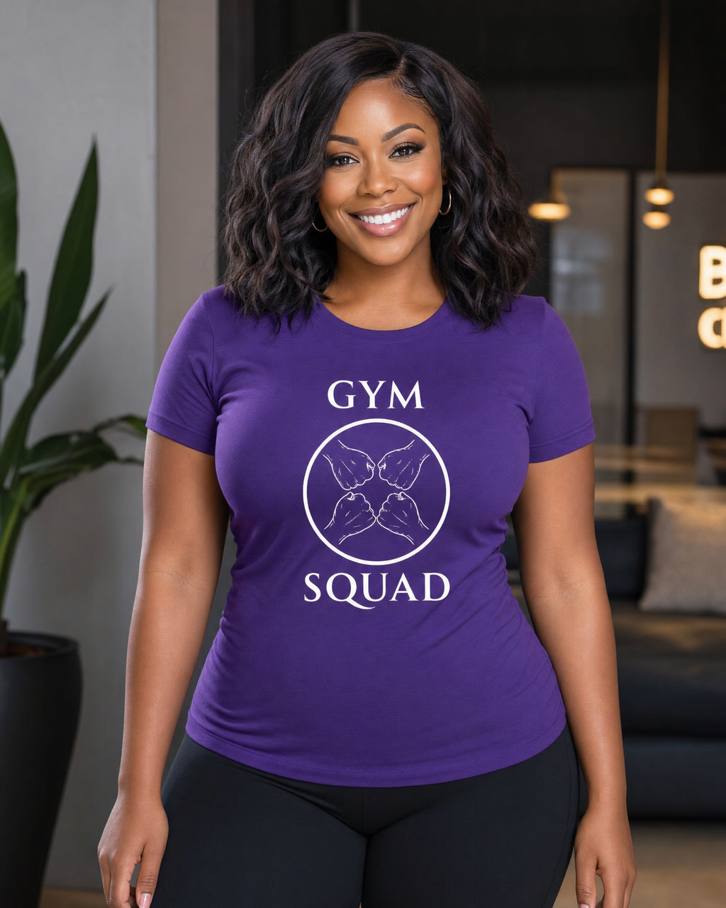 Gym Squad Women’s Cooling Performance Tee.  Fit Together logo included on back.