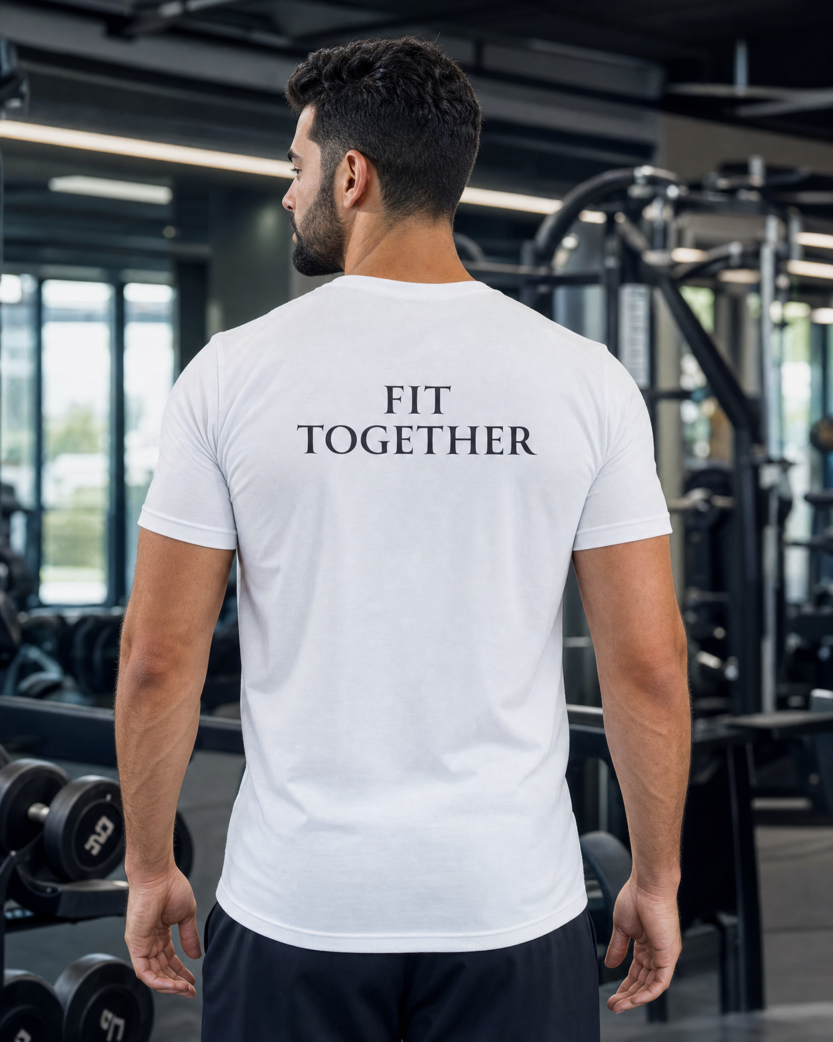 Gym Squad Moisture-Wicking Tee — 'Fit Together' Workout Shirt