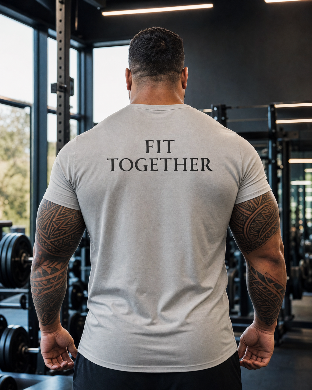 Gym Squad Moisture-Wicking Tee — 'Fit Together' Workout Shirt