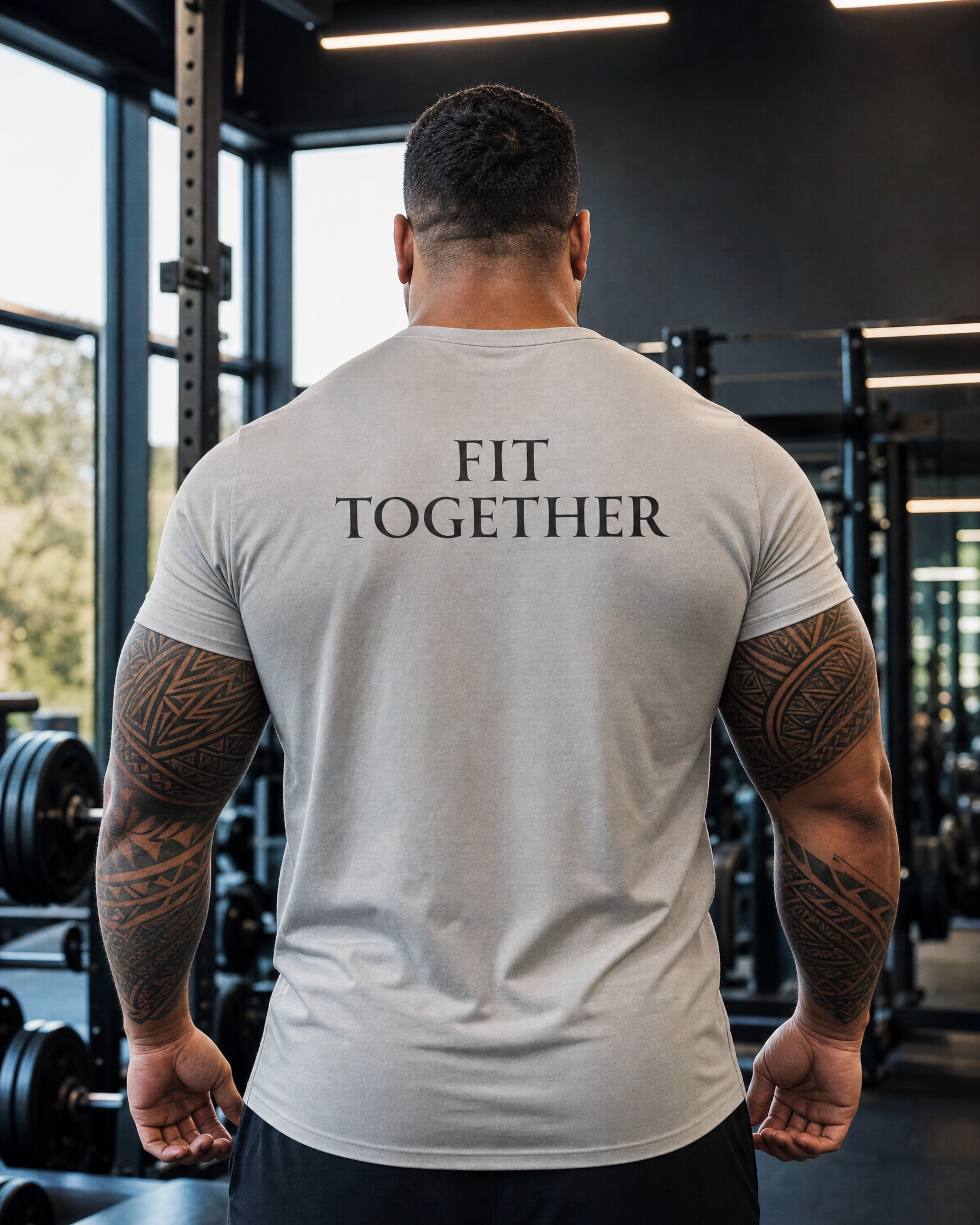 Gym Squad Moisture-Wicking Tee — 'Fit Together' Workout Shirt