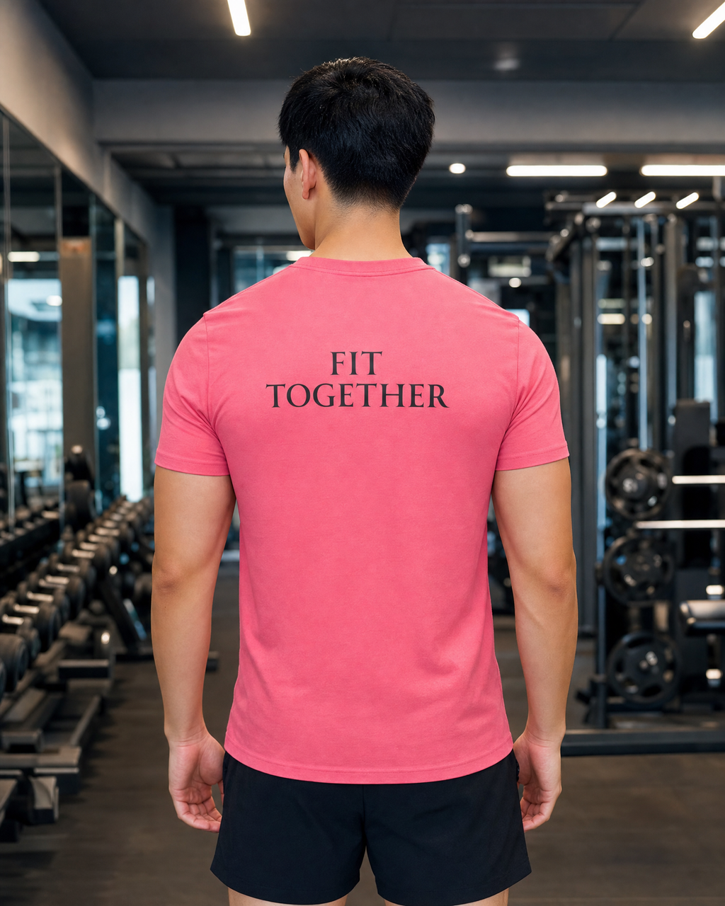 Gym Squad Moisture-Wicking Tee — 'Fit Together' Workout Shirt