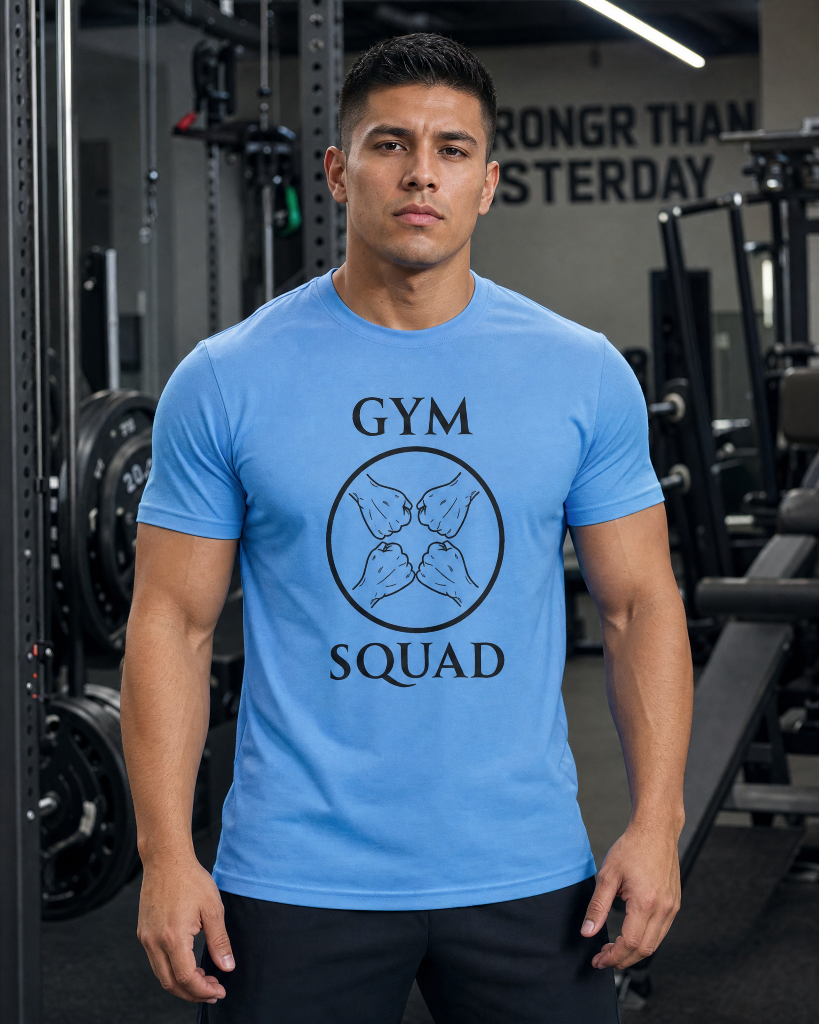 Gym Squad Moisture-Wicking Tee — 'Fit Together' Workout Shirt