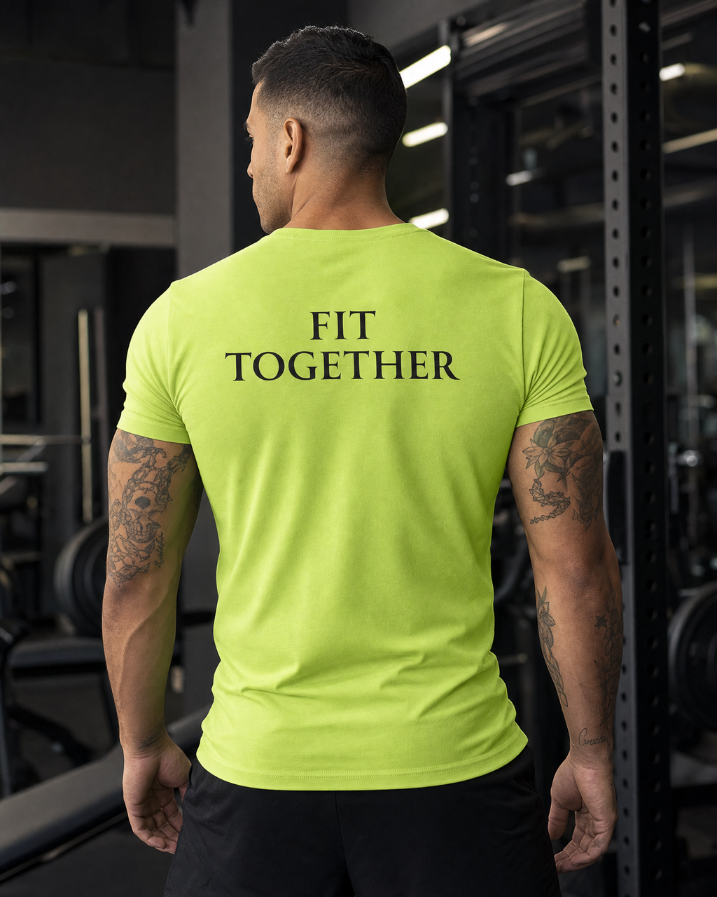 Gym Squad Moisture-Wicking Tee — 'Fit Together' Workout Shirt
