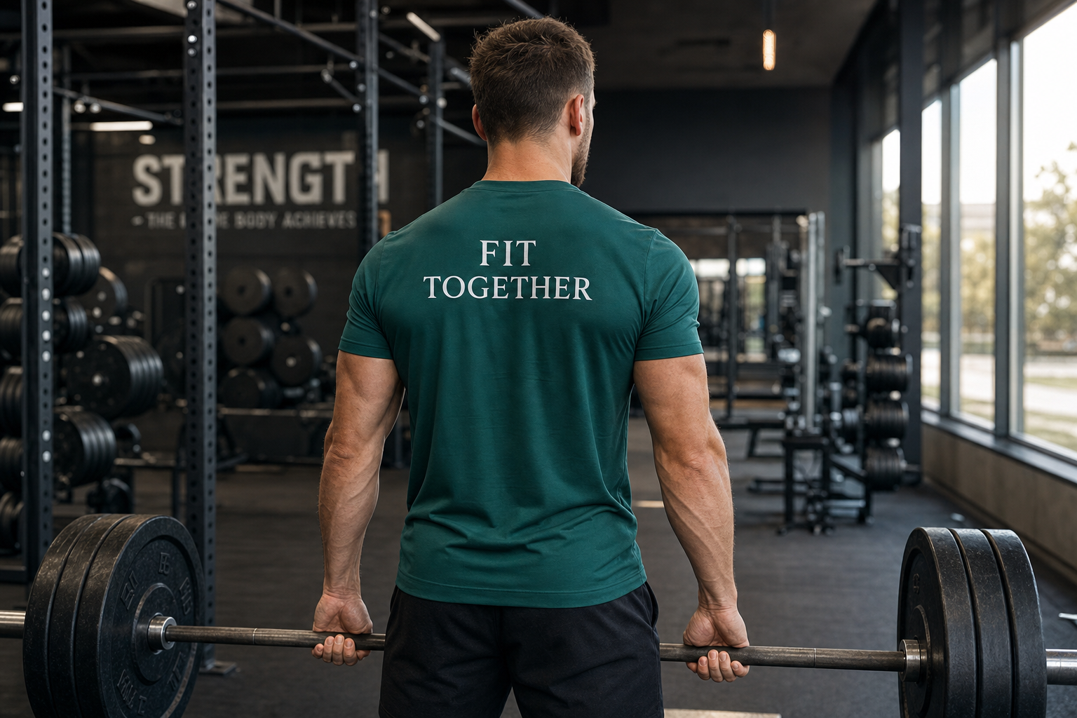 Gym Squad Moisture-Wicking Tee — 'Fit Together' Back Logo included