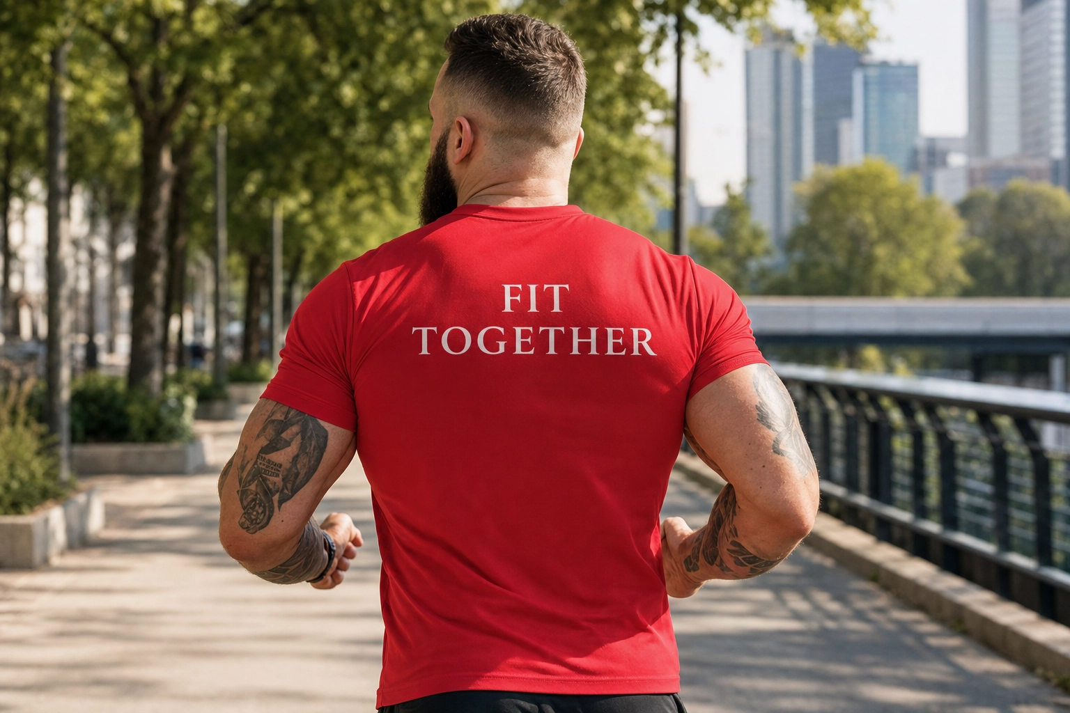 Gym Squad Moisture-Wicking Tee — 'Fit Together' Back Logo included