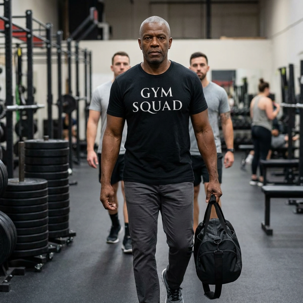 Gym Squad Tee — "Fit Together" Fitness Crew Shirt