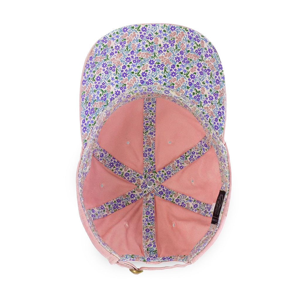 Women's Pigment-Dyed Cap with Fashion Undervisor (Embroidery) with Concealed Ponytail Opening