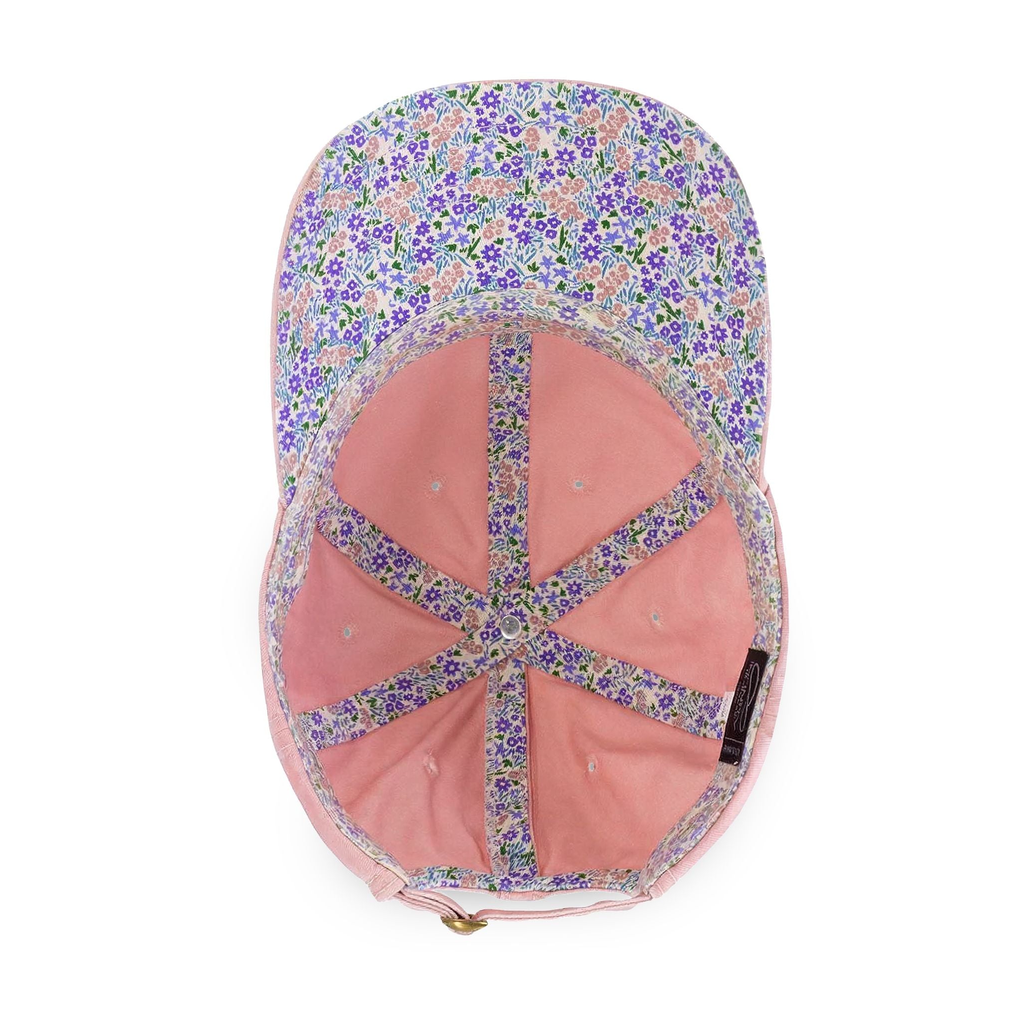 Women's Pigment-Dyed Cap with Fashion Undervisor (Embroidery) with Concealed Ponytail Opening