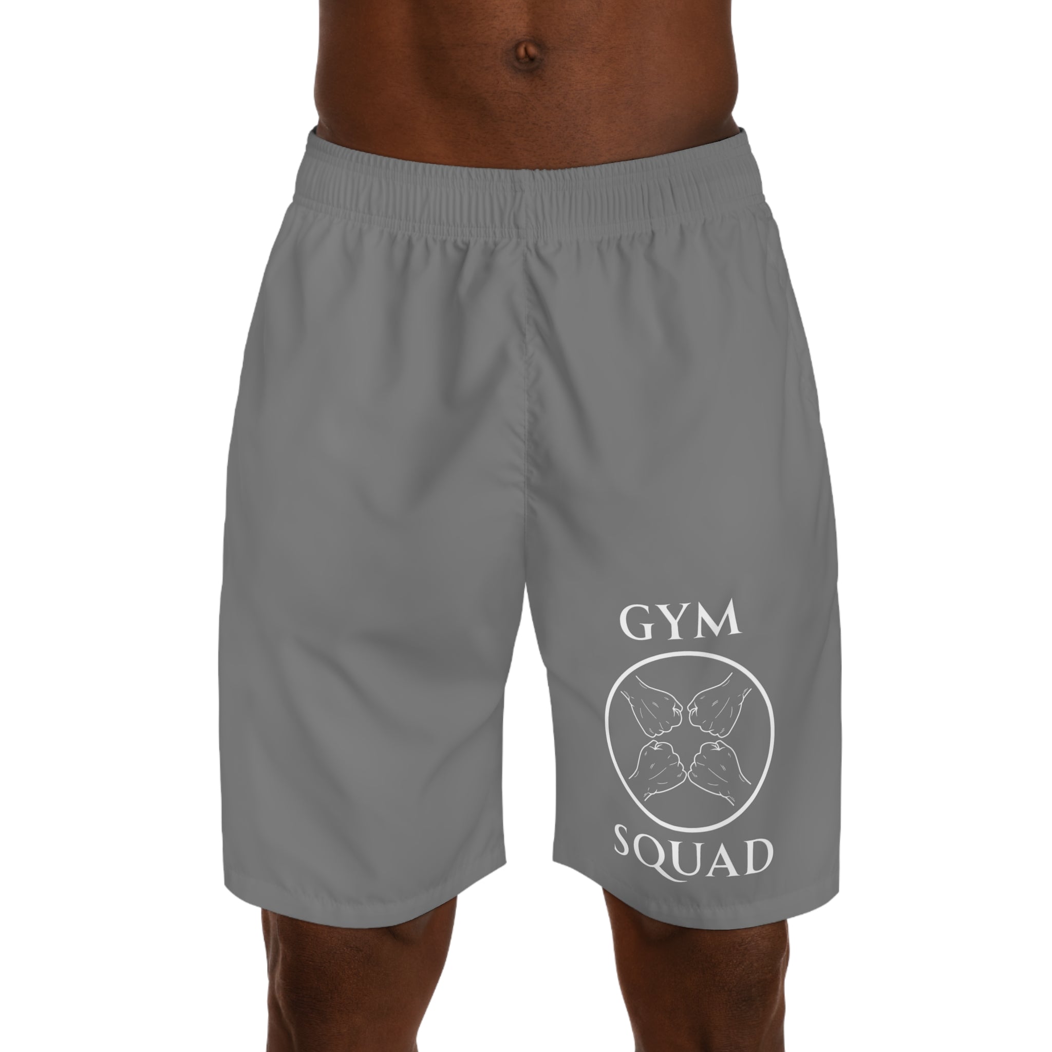 Gym Squad Men's Jogger Shorts – Athletic Workout Shorts with 'Gym Squad' Emblem