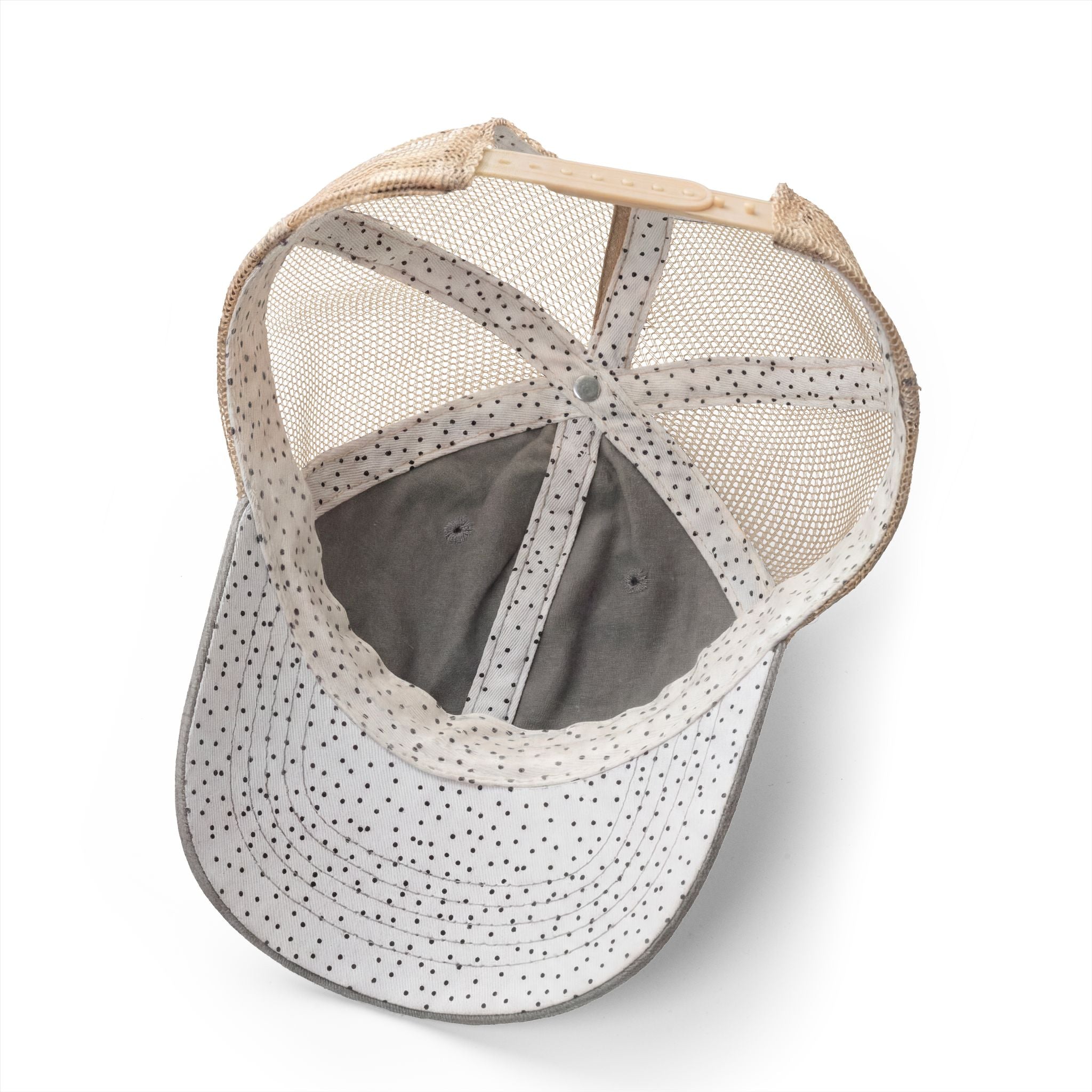 Women's Washed Mesh-Back Cap with  Concealed Ponytail Opening