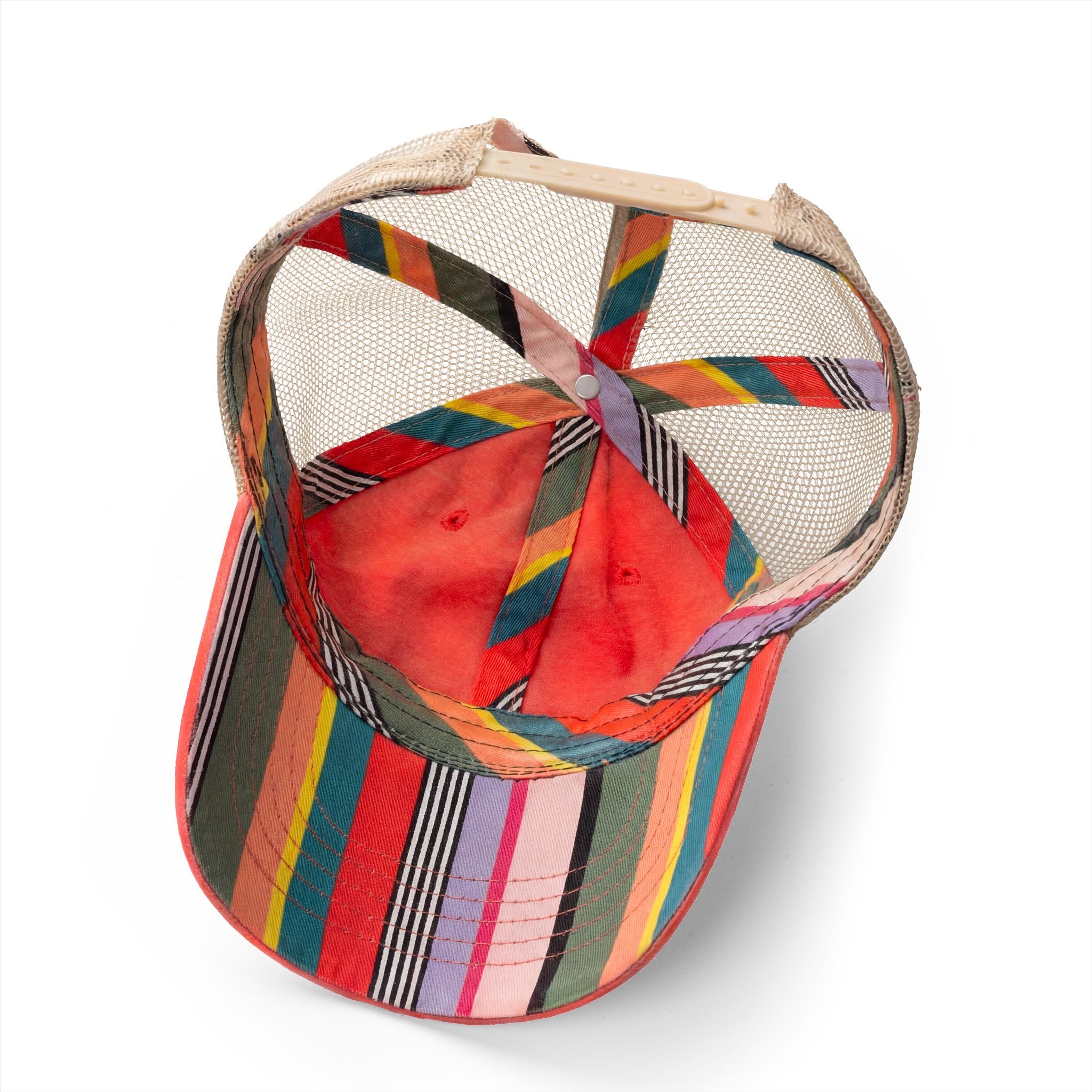 Women's Washed Mesh-Back Cap with  Concealed Ponytail Opening