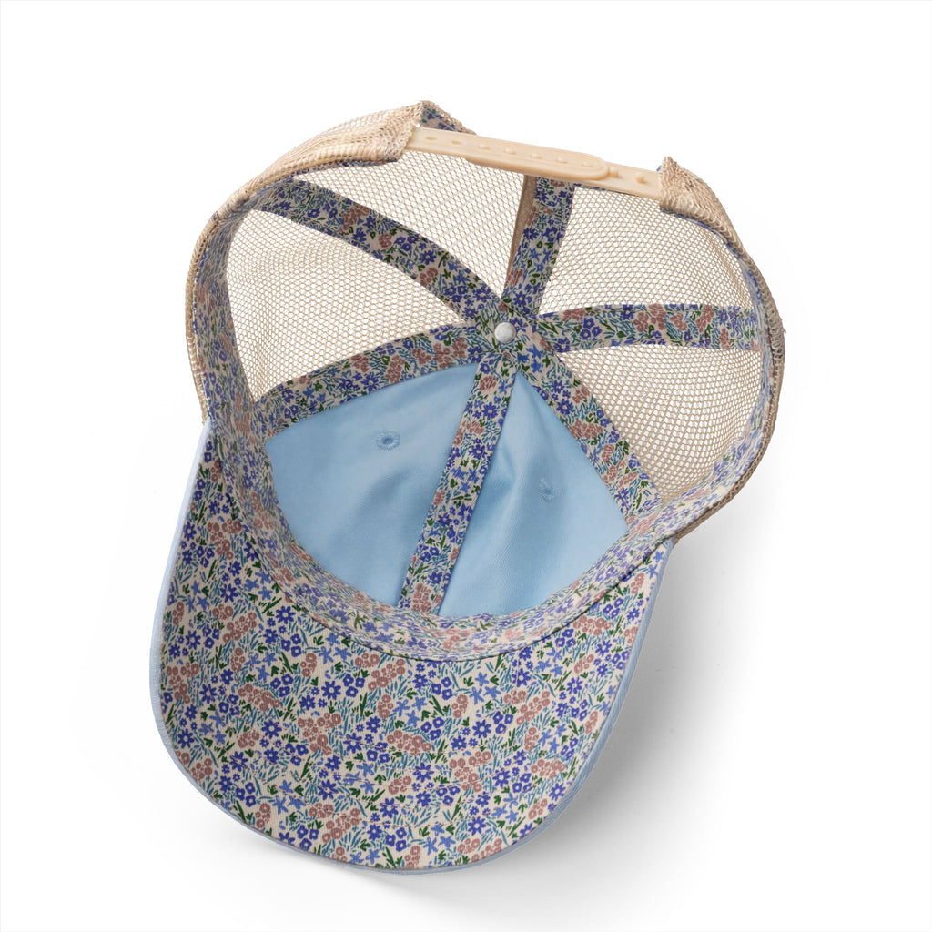 Women's Washed Mesh-Back Cap with  Concealed Ponytail Opening