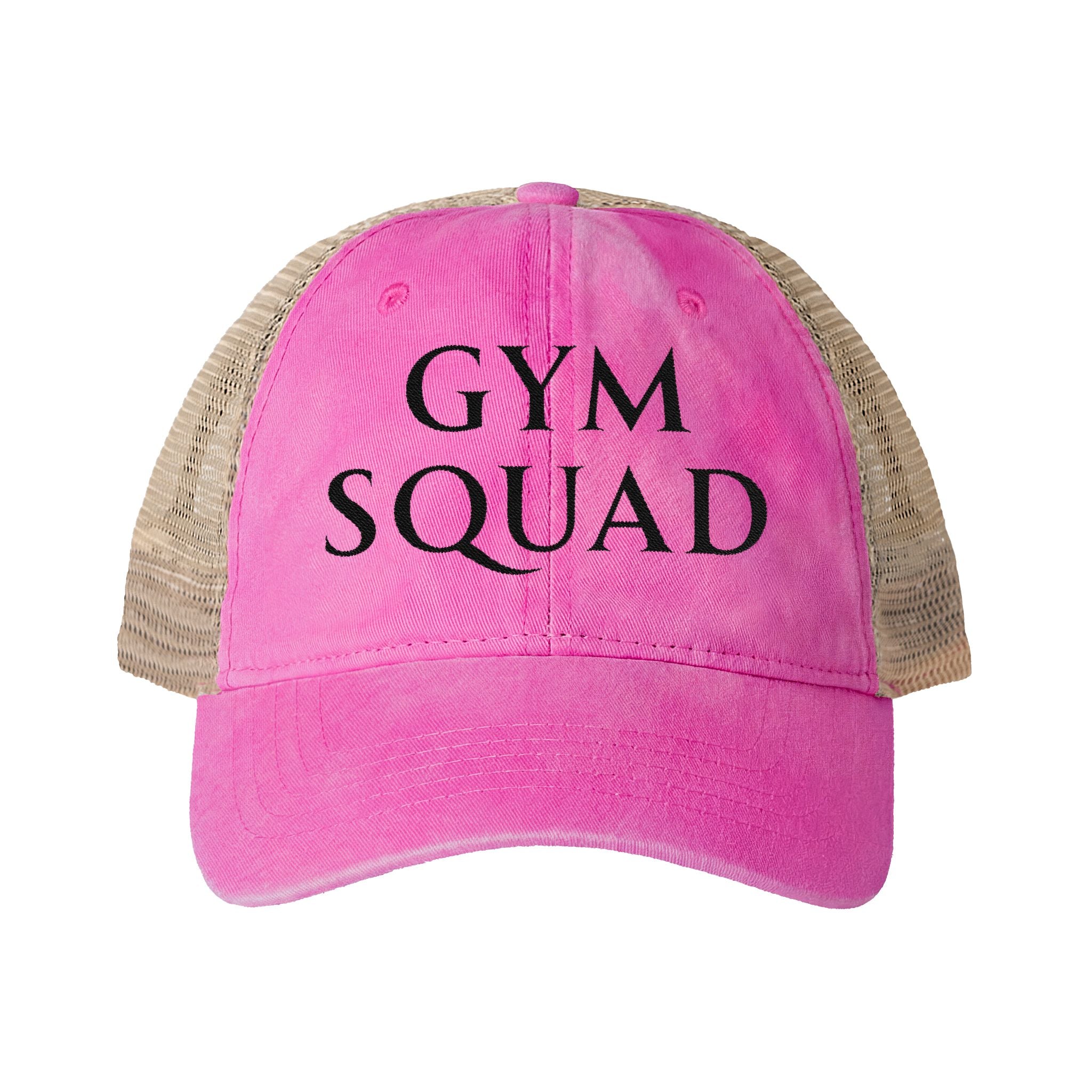 Women's Washed Mesh-Back Cap with  Concealed Ponytail Opening