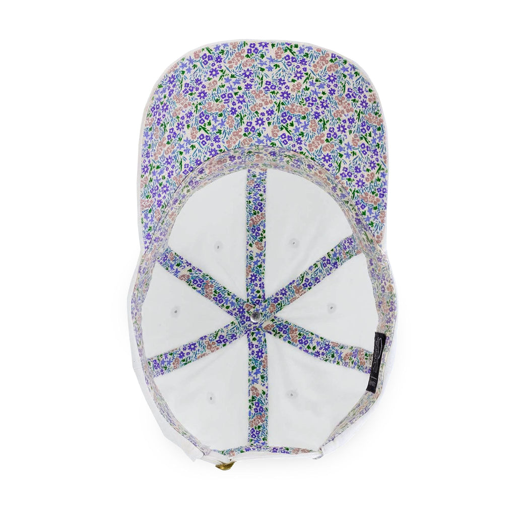 Women's Pigment-Dyed Cap with Fashion Undervisor (Embroidery) with Concealed Ponytail Opening