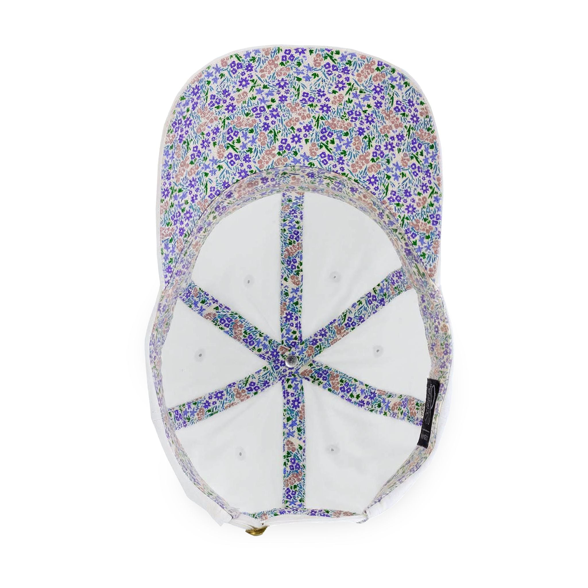 Women's Pigment-Dyed Cap with Fashion Undervisor (Embroidery) with Concealed Ponytail Opening