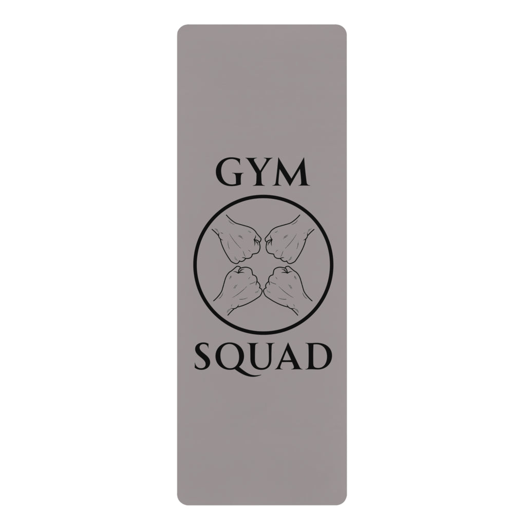 Rubber Yoga Mat — "Gym Squad"  Design